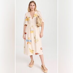 RHODE Karline Printed Dress size M